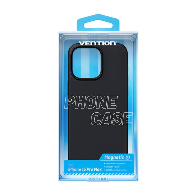 Etui Silikonowe Vention KUFB0-40 do iPhone 15 Pro Max (czarny) 4