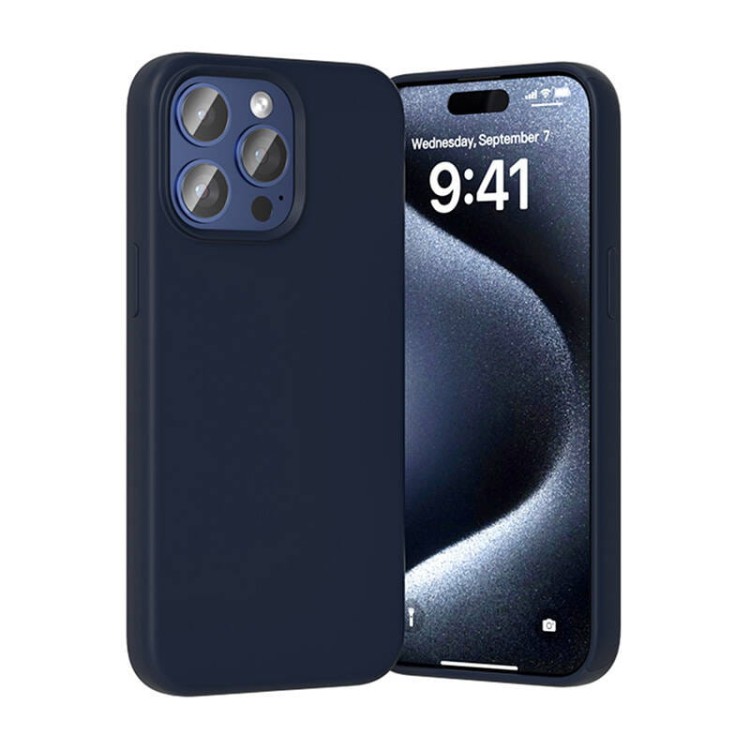 Etui Silikonowe Vention KUFL0-30 do iPhone 15 Pro (niebieski) 3