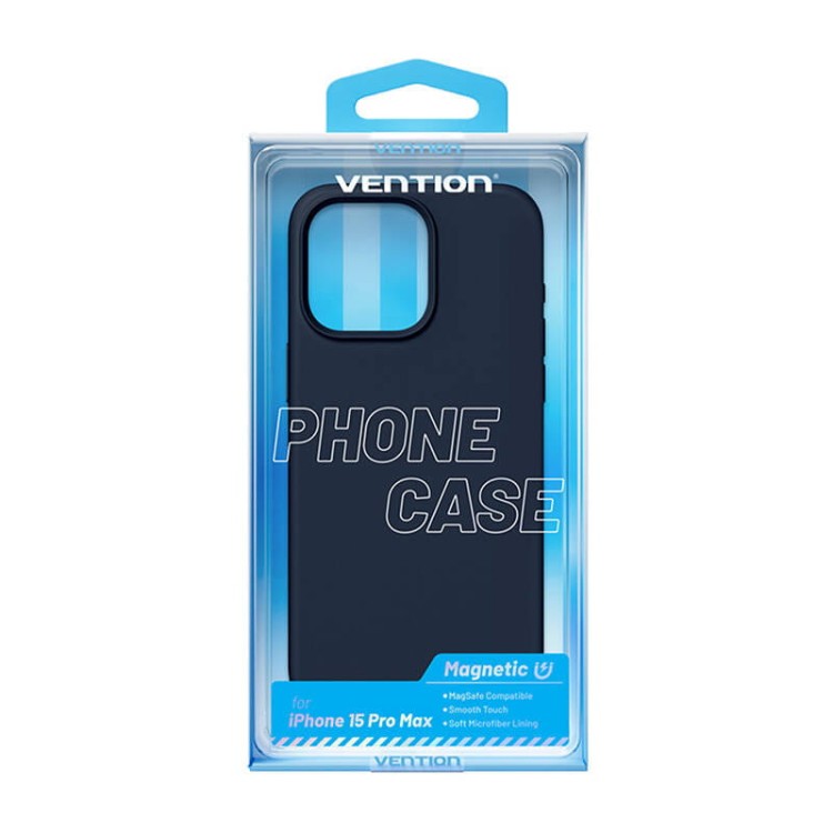 Etui Silikonowe Vention KUFL0-40 do iPhone 15 Pro Max (niebieski) 4