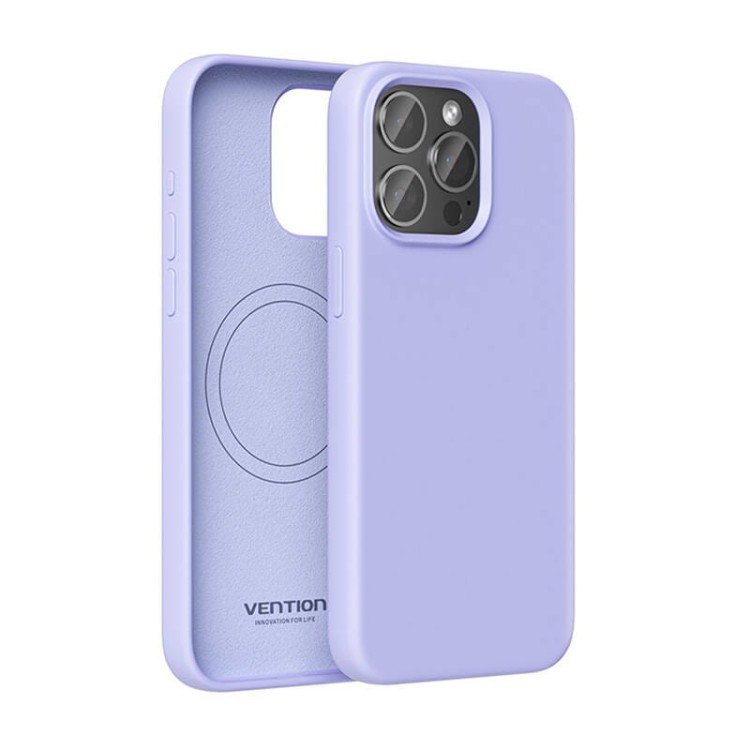 Etui Silikonowe Vention KUFV0-40 do iPhone 15 Pro Max (fioletowy) 2