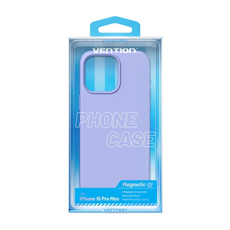 Etui Silikonowe Vention KUFV0-40 do iPhone 15 Pro Max (fioletowy) 4