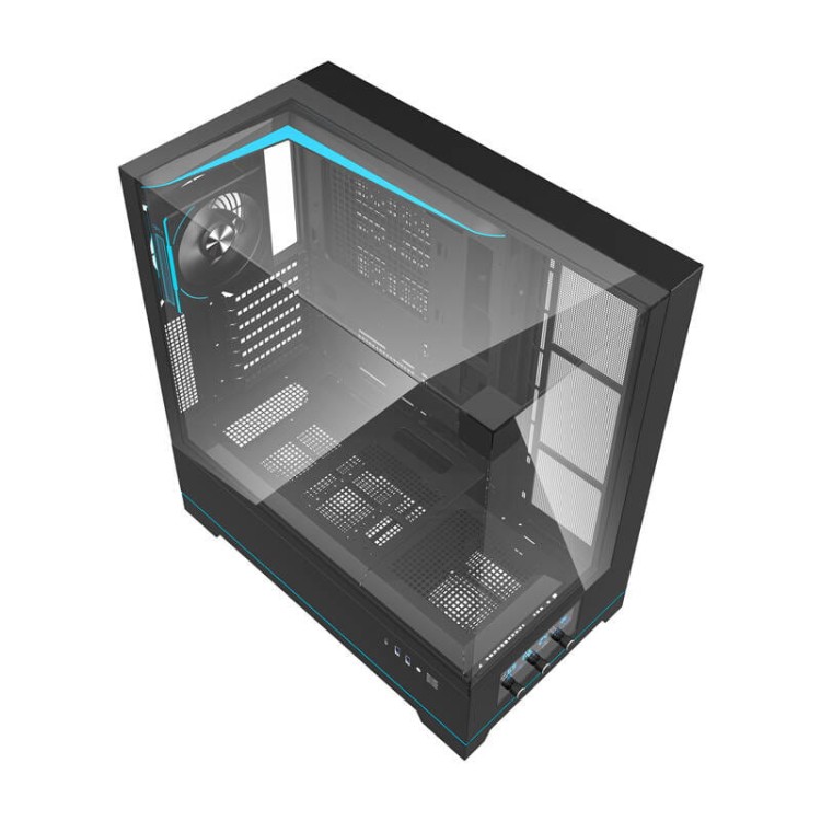 Obudowa komputerowa Darkflash DY450 PRO (czarna) + 1 wentylator 6