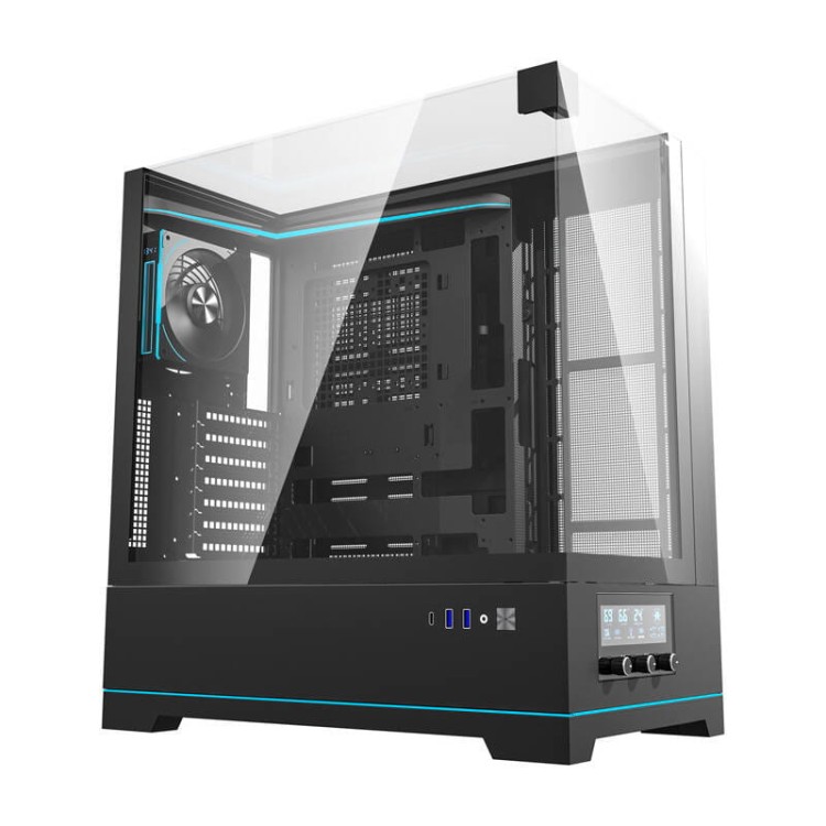 Obudowa komputerowa Darkflash DY450 PRO (czarna) + 1 wentylator 7