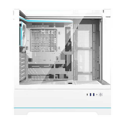 Obudowa komputerowa Darkflash DY450 PRO (biała) + 1 wentylator 2