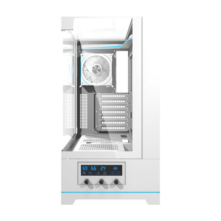 Obudowa komputerowa Darkflash DY450 PRO (biała) + 1 wentylator 3