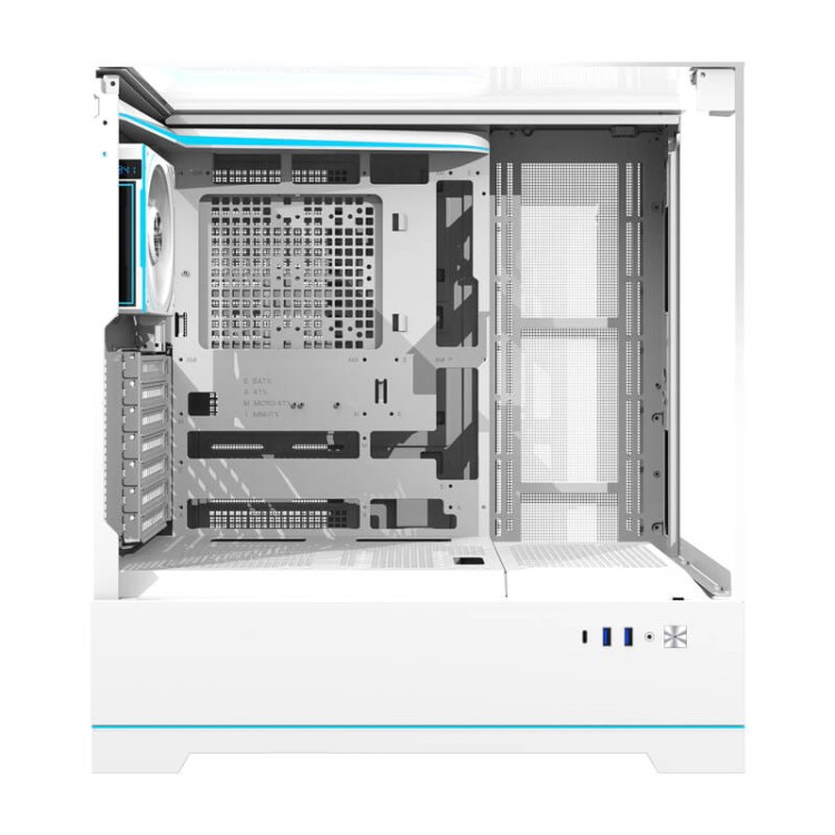 Obudowa komputerowa Darkflash DY450 PRO (biała) + 1 wentylator 6