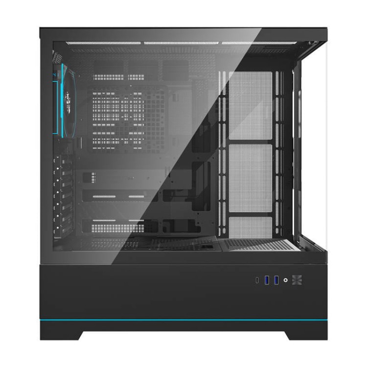 Obudowa komputerowa Darkflash DY451 PRO (czarna) + 1 wentylator 2