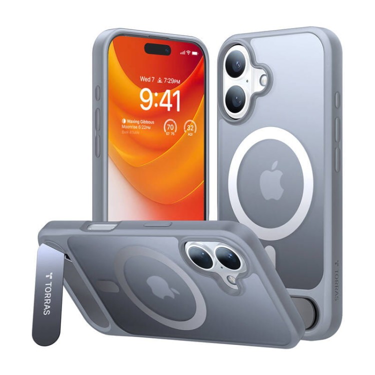 Etui Torras Pstand Series do iPhone 16 Plus (Titanium gray) 2