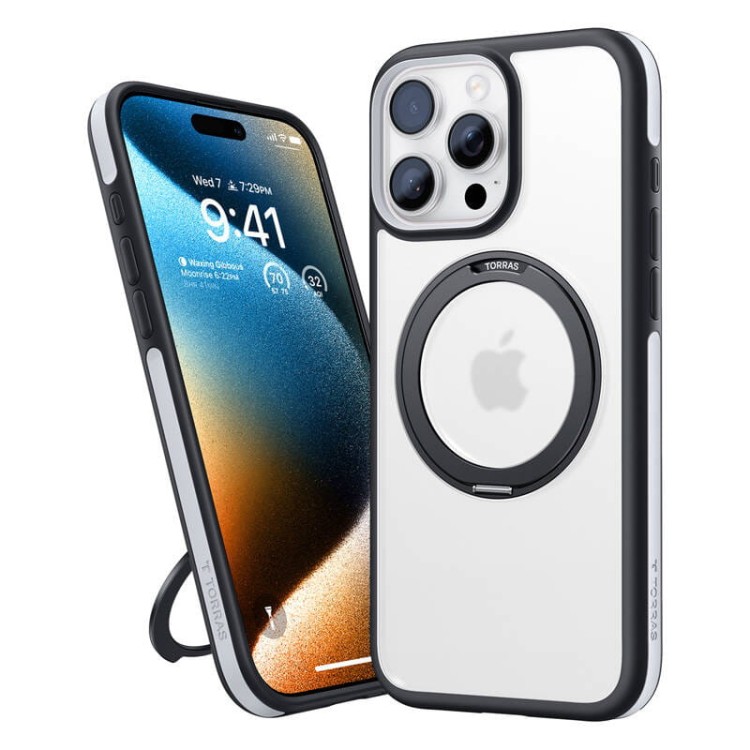 Etui Torras Ostand R Fusion dla iPhone 16 Pro (Czarne) 5
