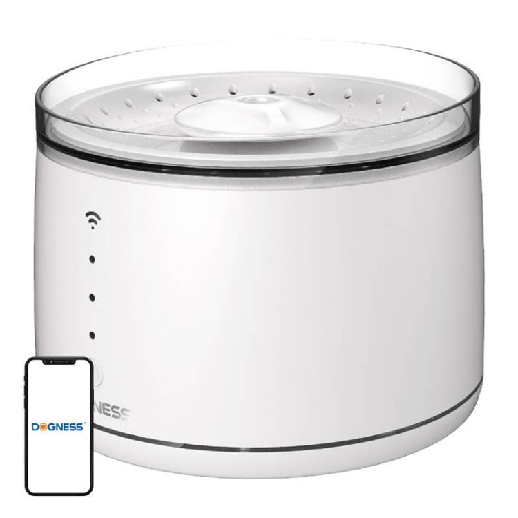 Inteligentna fontanna/poidło Dogness D07 dla psa i kota 1,8l (biały) 1