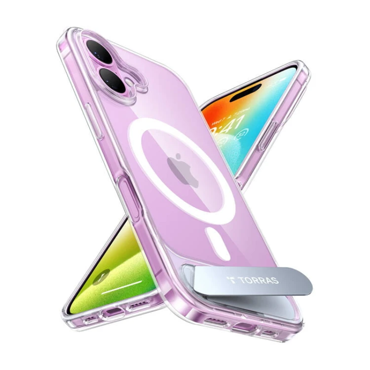 Etui Torras Pstand Series dla iPhone 16 (Przeźroczyste) 2