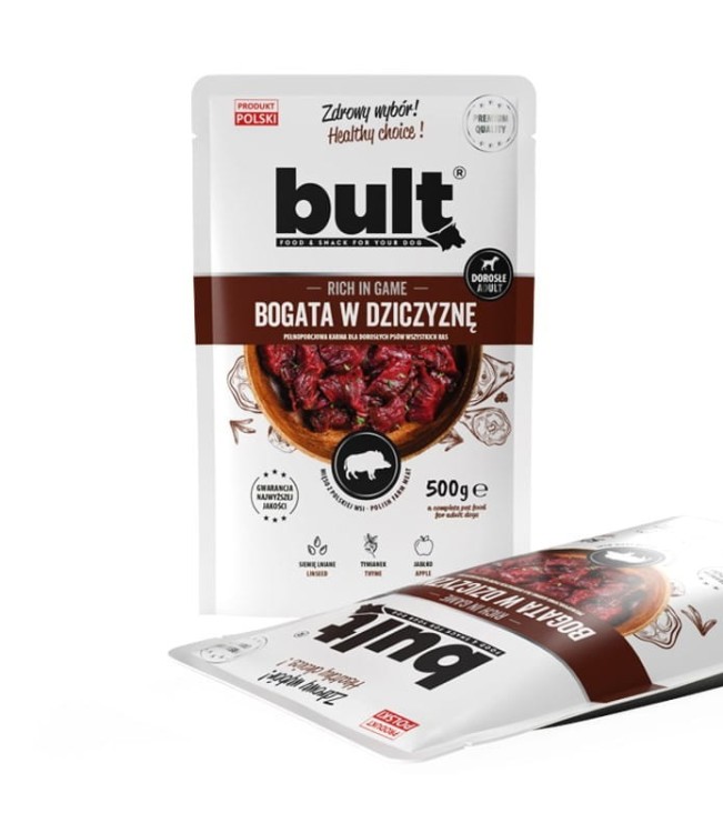 BULT mielonka bogata w dziczyznę saszetka dla psa 500g