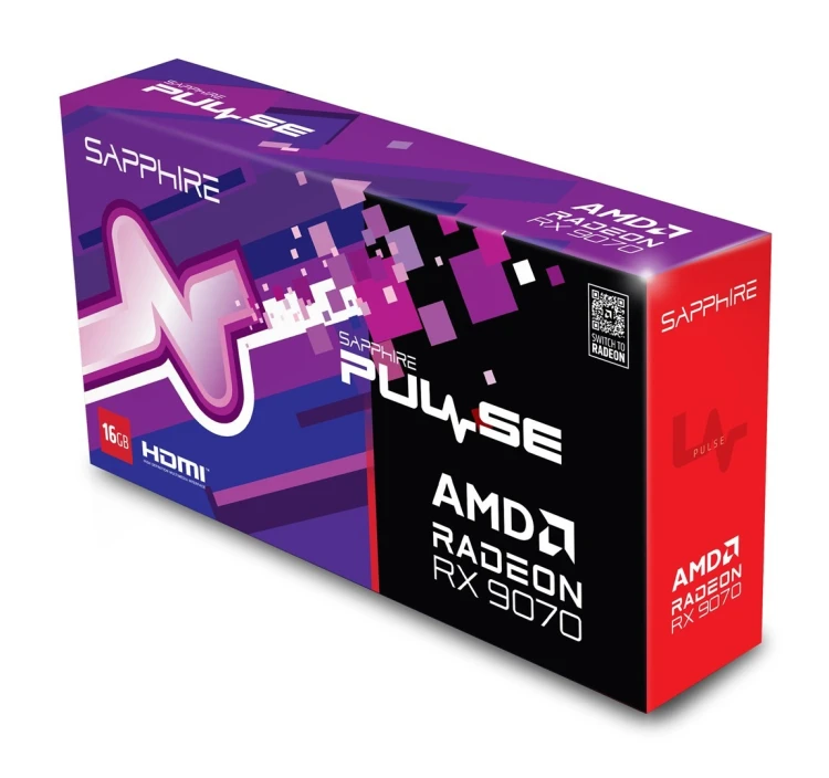 Karta graf. SAPPHIRE PULSE RX 9070 GAMING 16GB