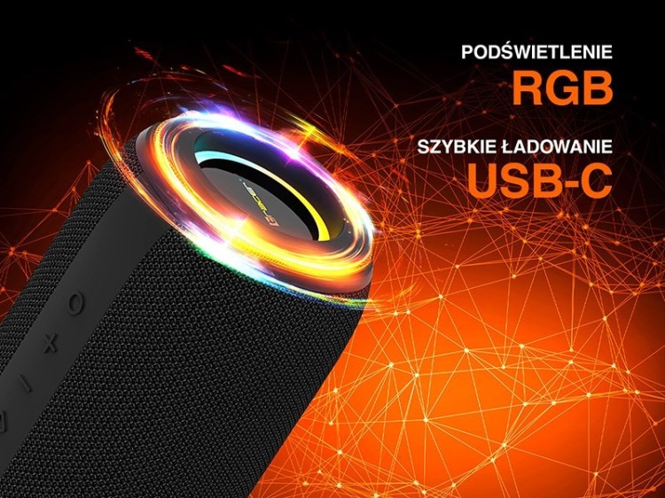 TRACER GŁOŚNIK TWS XTREMEBEAT MID BLUETOOTH RGB