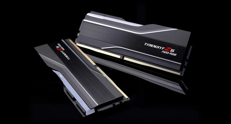 G.SKILL TRIDENT NEO AMD RGB DDR5 2X32GB 6000MHZ CL26 BLACK F5-6000J2636H32GX2-TZ5NR