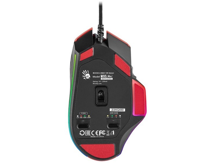 A4TECH MYSZ W95MAX USB SPORTS RED A4TMYS47257