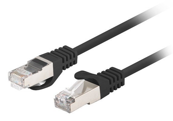 PATCHCORD KAT.6 FTP 1M CZARNY FLUKE PASSED LANBERG 10-PACK