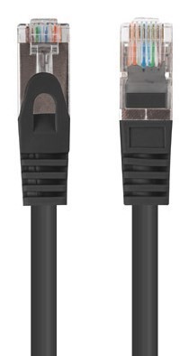 PATCHCORD KAT.6 FTP 1M CZARNY FLUKE PASSED LANBERG 10-PACK