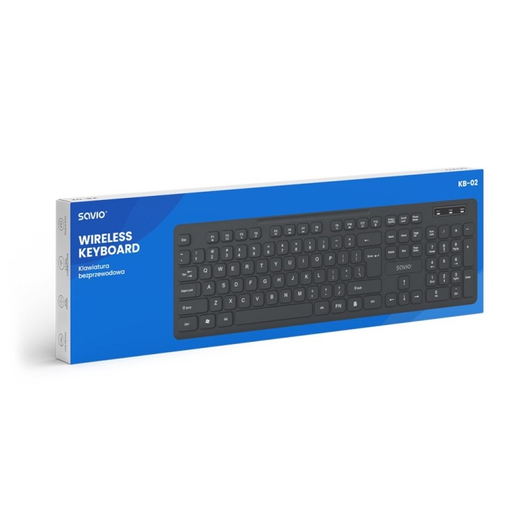 SAVIO KLAWIATURA BZPRZEWODOWA KB-02