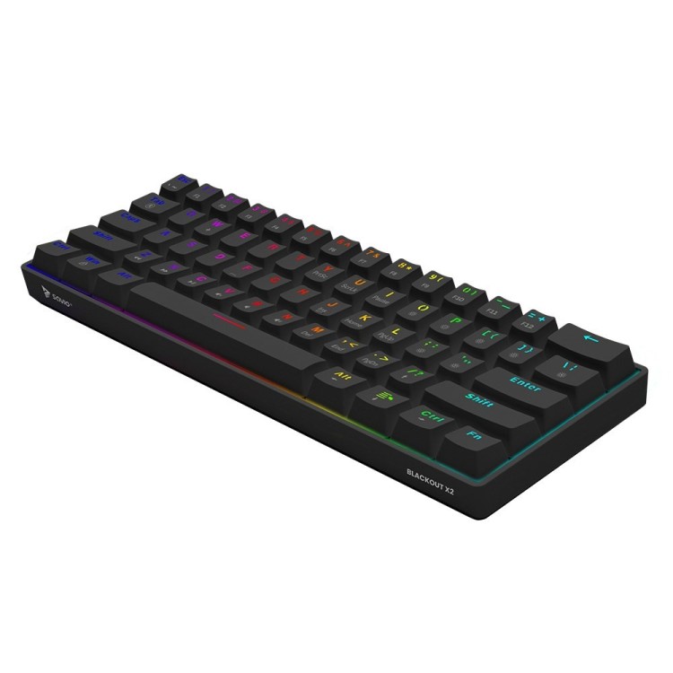 SAVIO KLAWIATURA MECHANICZNA BLACKOUT X2 OUTEMU RED HOT SWAP