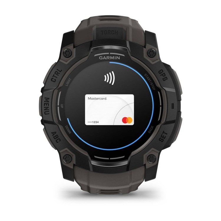 Zegarek Garmin Instinct 3 – 50 mm AMOLED Black met charcoal band