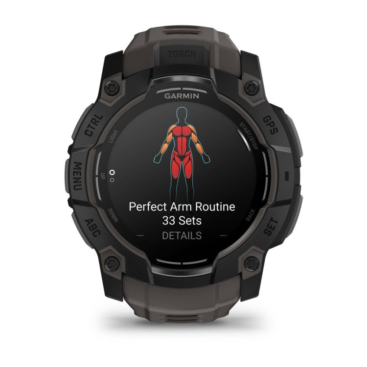 Zegarek Garmin Instinct 3 – 50 mm AMOLED Black met charcoal band