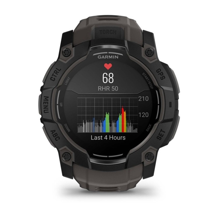 Zegarek Garmin Instinct 3 – 50 mm AMOLED Black met charcoal band