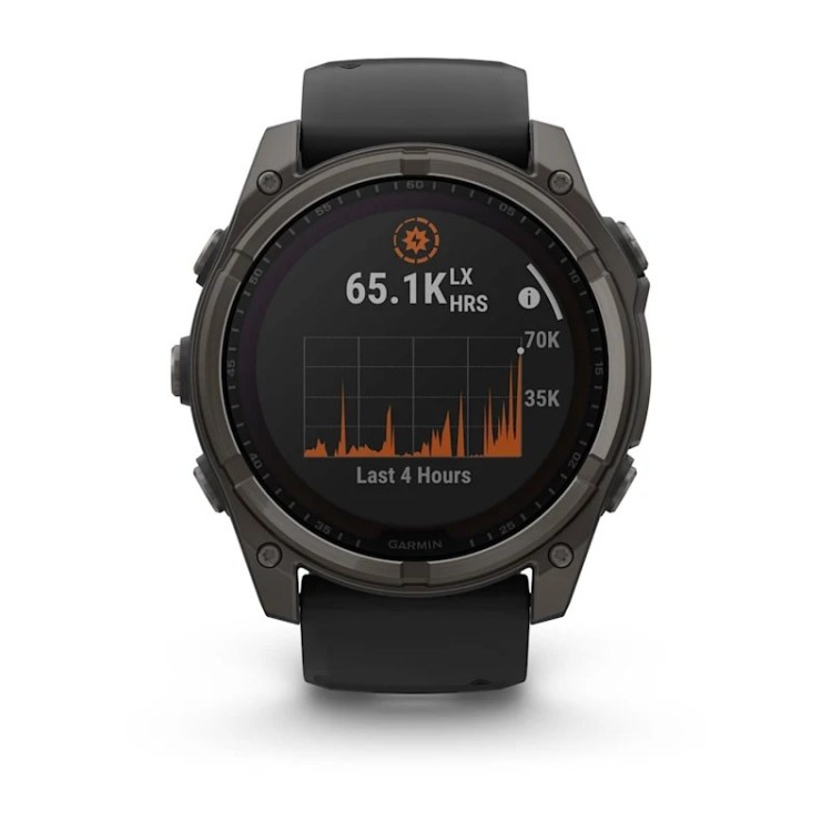 Zegarek Garmin Fenix 8 Solar Sapphire Titanium Carbon Grey DLC Black