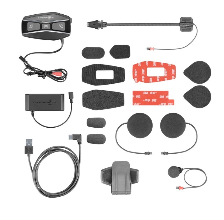 Intercom motocyklowy INTERPHONE U-COM 16, komplet na 1 kask