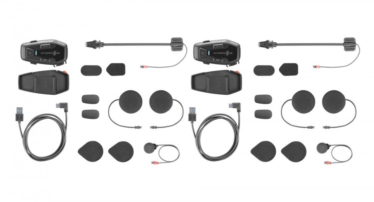 Intercom motocyklowy INTERPHONE U-COM 7R, komplet na 2 kaski