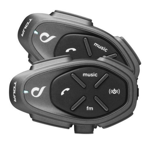 Intercom motocyklowy INTERPHONE TOUR HD, komplet na 2 kaski