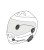 Intercom motocyklowy INTERPHONE U-COM 8R, komplet na 1 kask