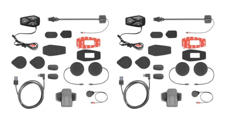 Intercom motocyklowy INTERPHONE U-COM 3, komplet na 2 kaski