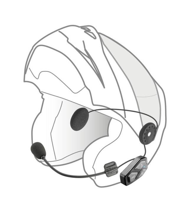 Intercom motocyklowy INTERPHONE U-COM 3, komplet na 2 kaski