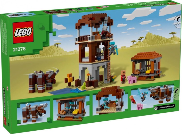 LEGO MINECRAFT 21278 THE PILLAGER OUTPOST AND RAVAGER