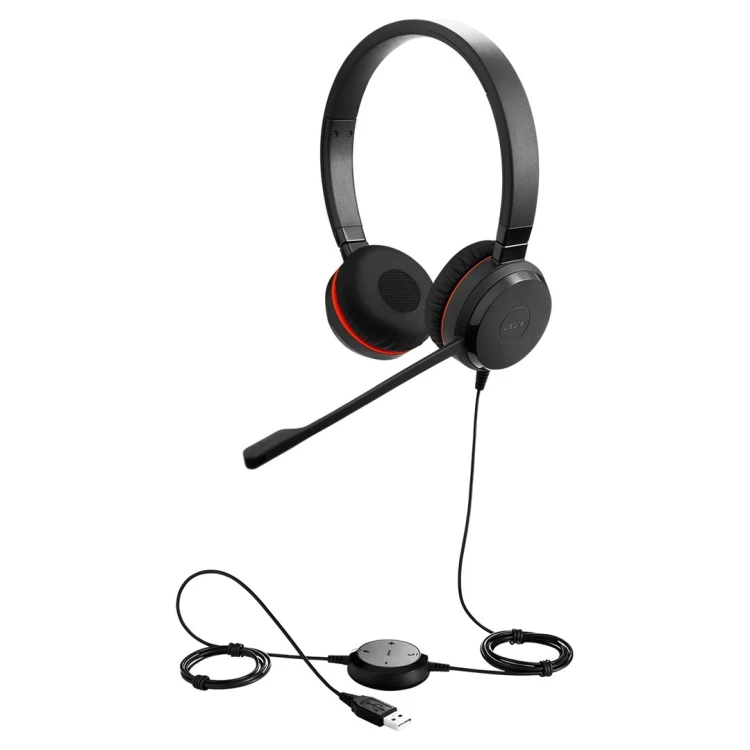 Jabra 4999-823-309 słuchawki/zestaw słuchawkowy Przewodowa Opaska na głowę Biuro/centrum telefoniczne USB Typu-A Bluetooth Czarny