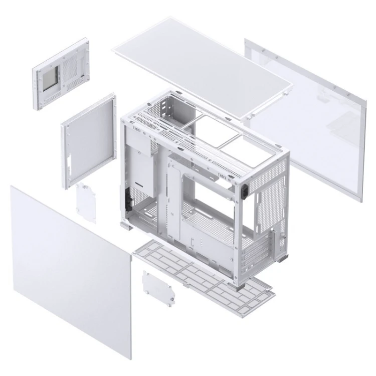 Jonsbo D31 MESH Screen Obudowa Micro-ATX, Szkło Hartowane - biała