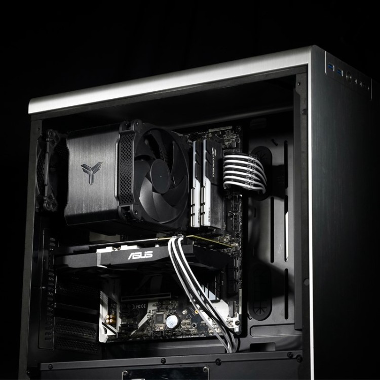 Jonsbo HX6250 Procesor Radiator 14 cm Czarny 1 szt.