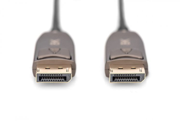 Kabel DP/DP M/M czarny 15m DisplayPort 1.4 Hybrydowy  AOC 8K 60Hz UHD