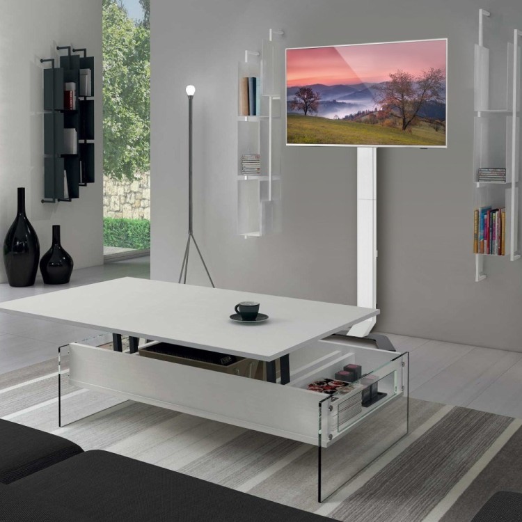 Techly ICA-TR47 Stolik pod telewizor lub centrum rozrywki