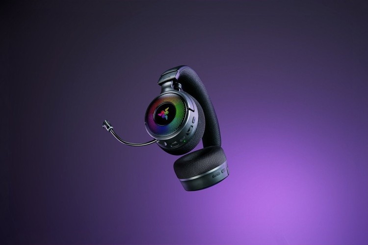 Razer Kraken V4 Zestaw słuchawkowy Bezprzewodowy Opaska na głowę Gaming USB Typu-A Bluetooth Czarny