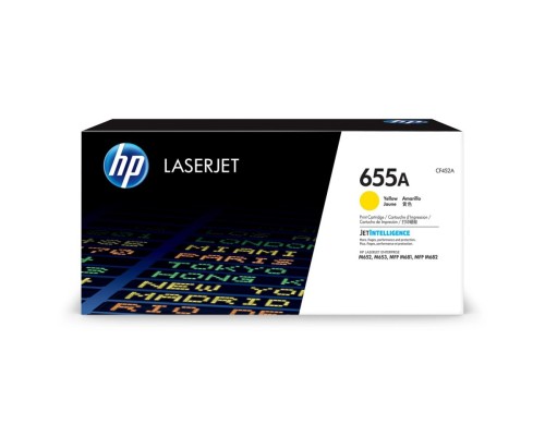 HP 655A oryginalny wkład LaserJet z żółtym tonerem
