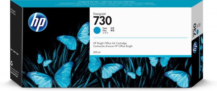 HP Wkład z atramentem błękitnym DesignJet 730 o pojemności 300 ml