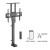 MACLEAN UCHWYT ELEKTRYCZNY WYSUWANY DO TV, TUYA, 37''-80'', VESA 600X400, MAX 60KG MC-866T