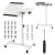MACLEAN MOBILNE BIURKO/STAND NA LAPTOP, BIAŁE, REGULACJA WYSOKOŚĆ 59-89CM, MAX. 30KG MC-121 W