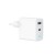 GEMBIRD 2-PORTOWA SZYBKA ŁADOWARKA SIECIOWA GAN (PD) USB (A+C), 65W, BIAŁA