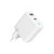 GEMBIRD 2-PORTOWA SZYBKA ŁADOWARKA SIECIOWA GAN (PD) USB (A+C), 65W, BIAŁA