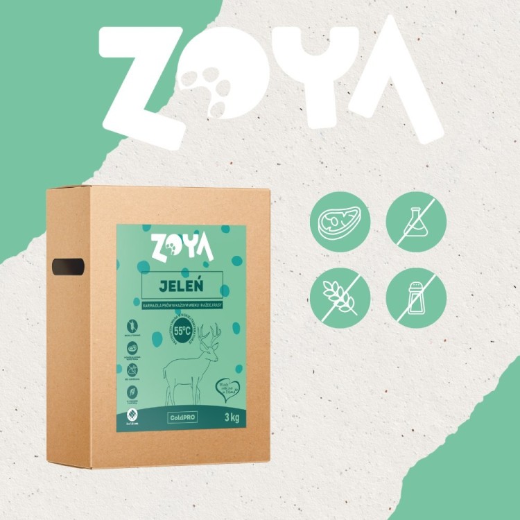 ZOYA COLDPRO Jeleń sucha karma dla psa 3kg