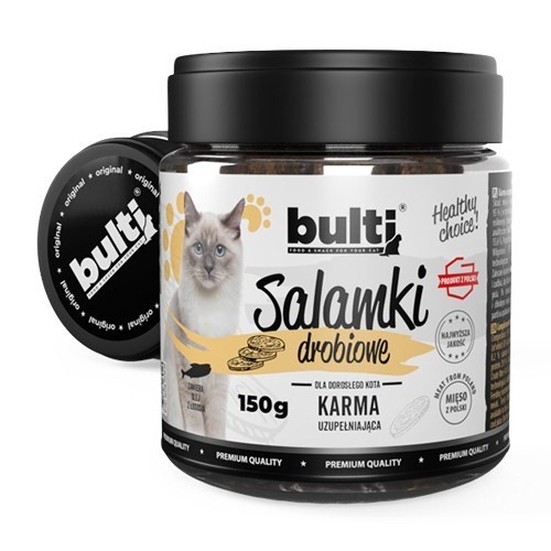 BULTI Salamki drobiowe przysmak dla kota 150g