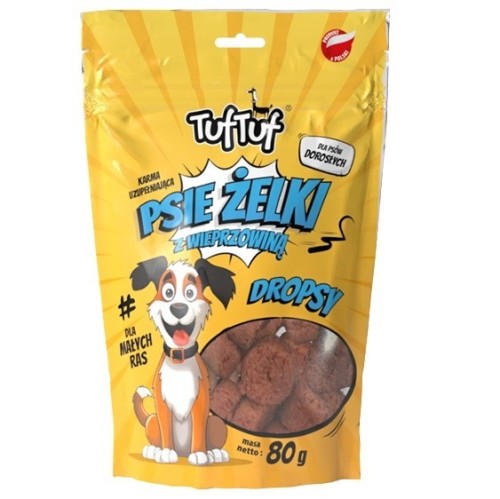 Tuf Tuf Psie żelki - dropsy wieprzowe 80g